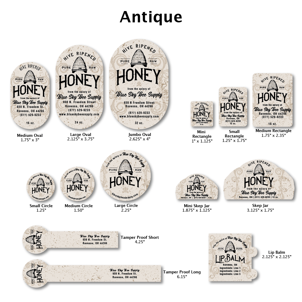 Antique - Customizable Label Design