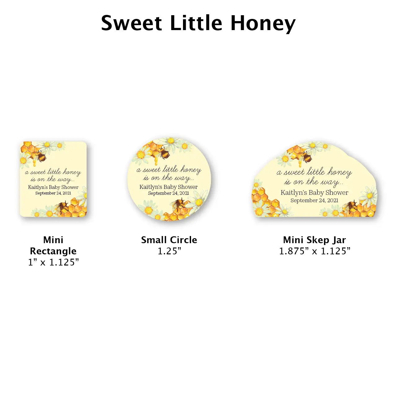 Sweet Little Honey - Favor Label (100 Count) – Blue Sky Bee Supply