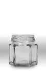 1.5 fluid oz. (45 ml) Glass Hex (24/case w/43mm LUG lids) [HEX15] Blue Sky Bee Supply