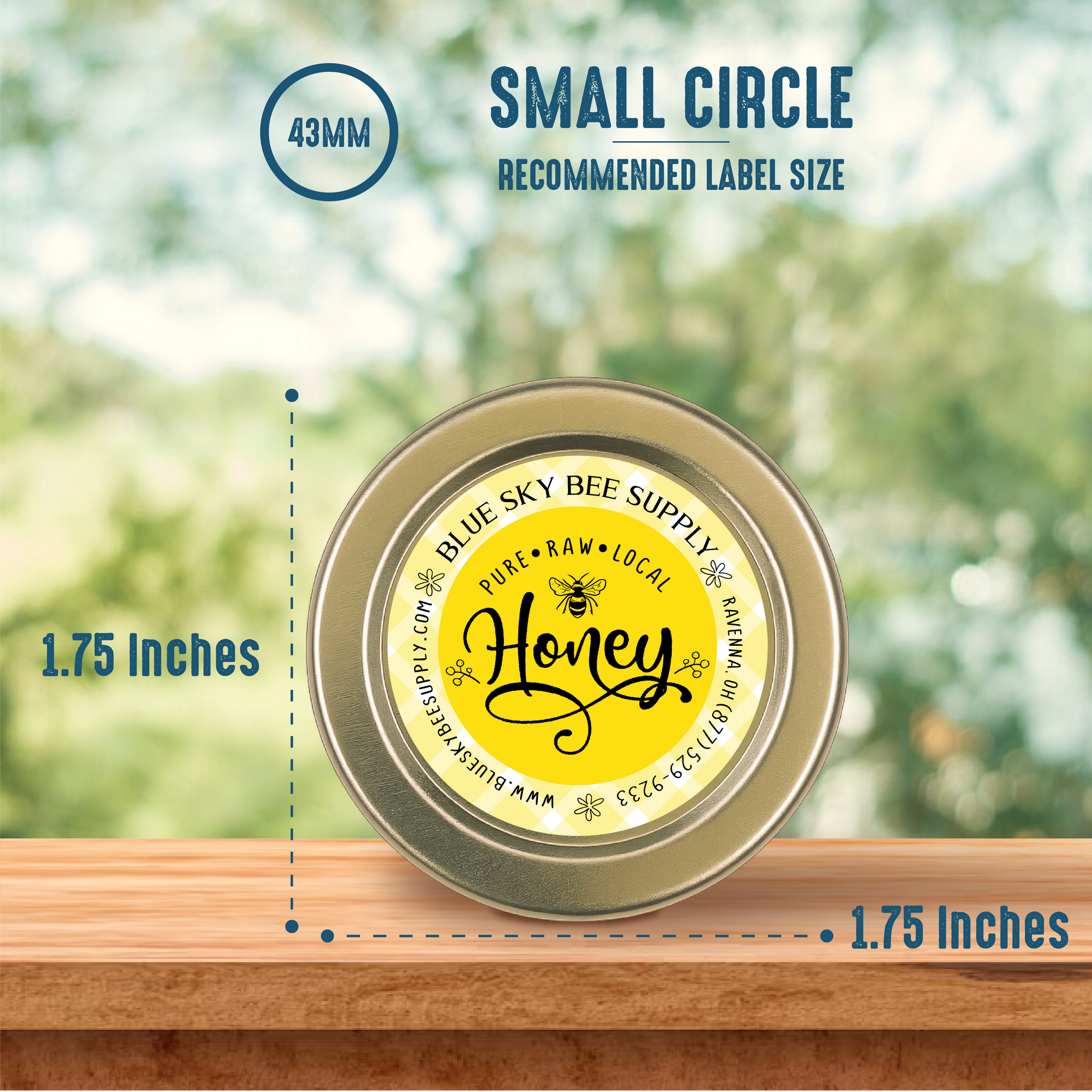 1.5 fluid oz. (45 ml) Glass Hex (24/case w/43mm LUG lids) [HEX15]