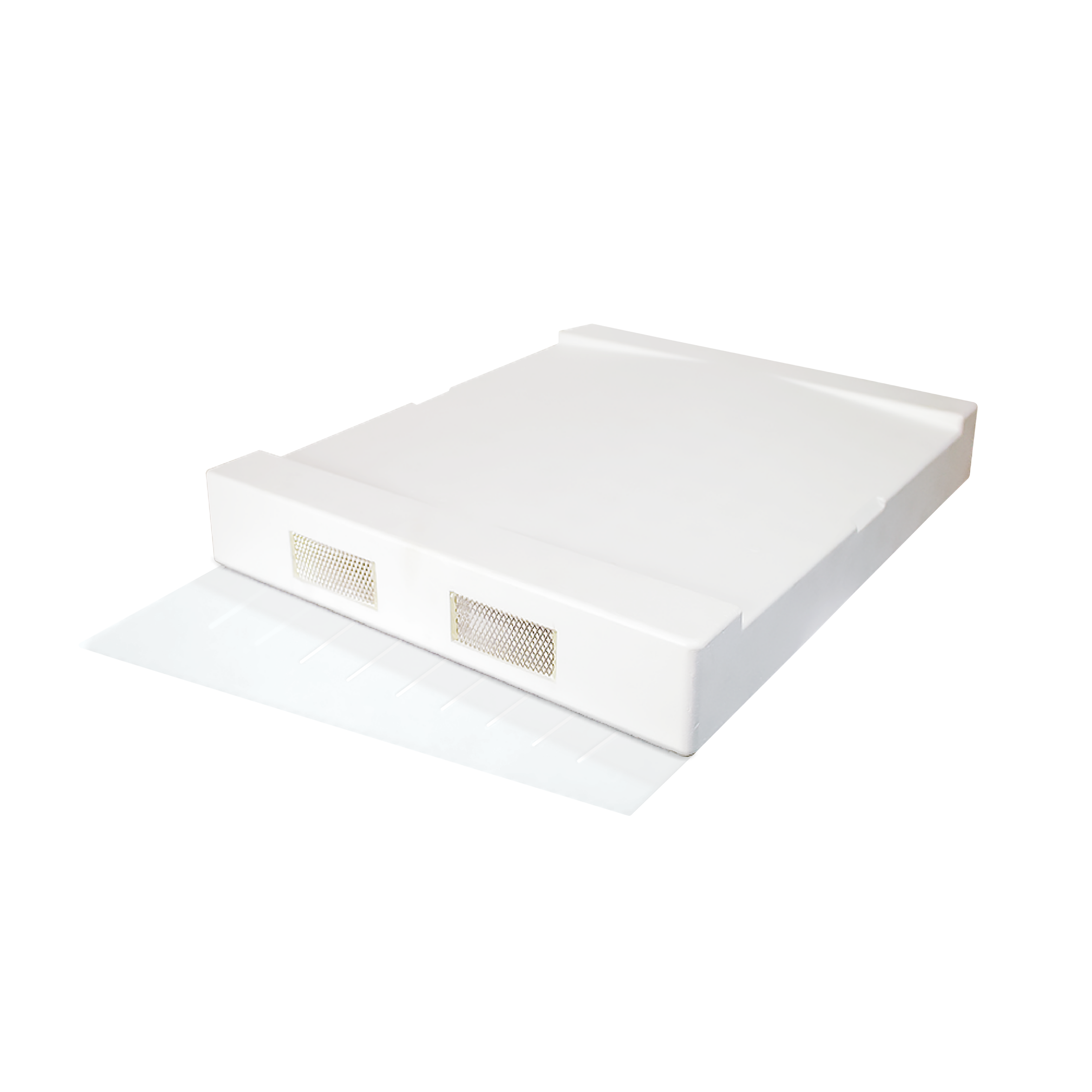 10 Frame Polystyrene VENTILATED Top Cover (includes Mylar Inner Cover) [10PVT]