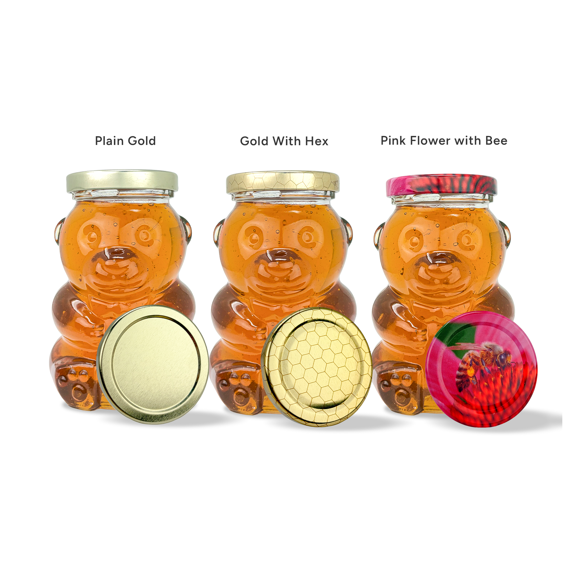 12 oz. wt. Glass Bears (265 ml) (12 ct case w/58mm LUG lids) [GB-12]