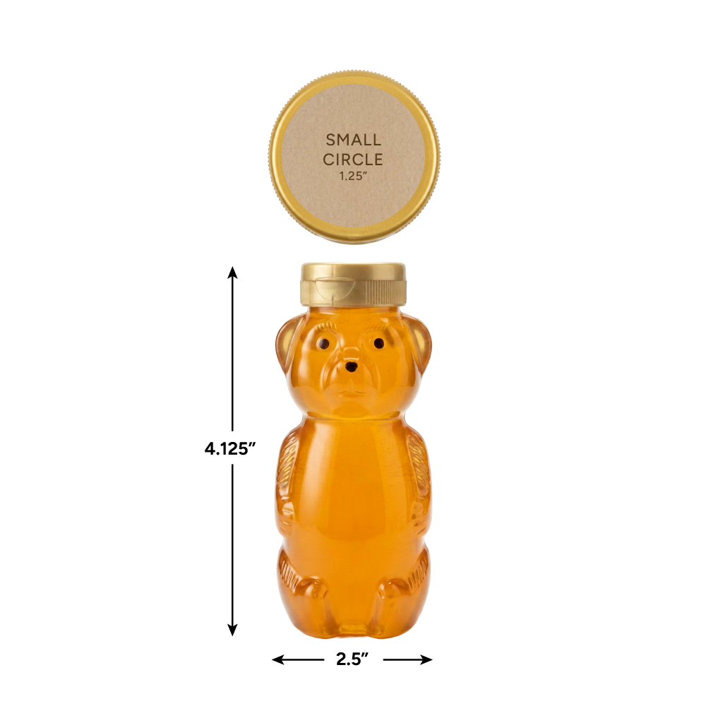 12 oz. wt. Plastic Hazy Belly Bear (case of 50) [HZBR-12]