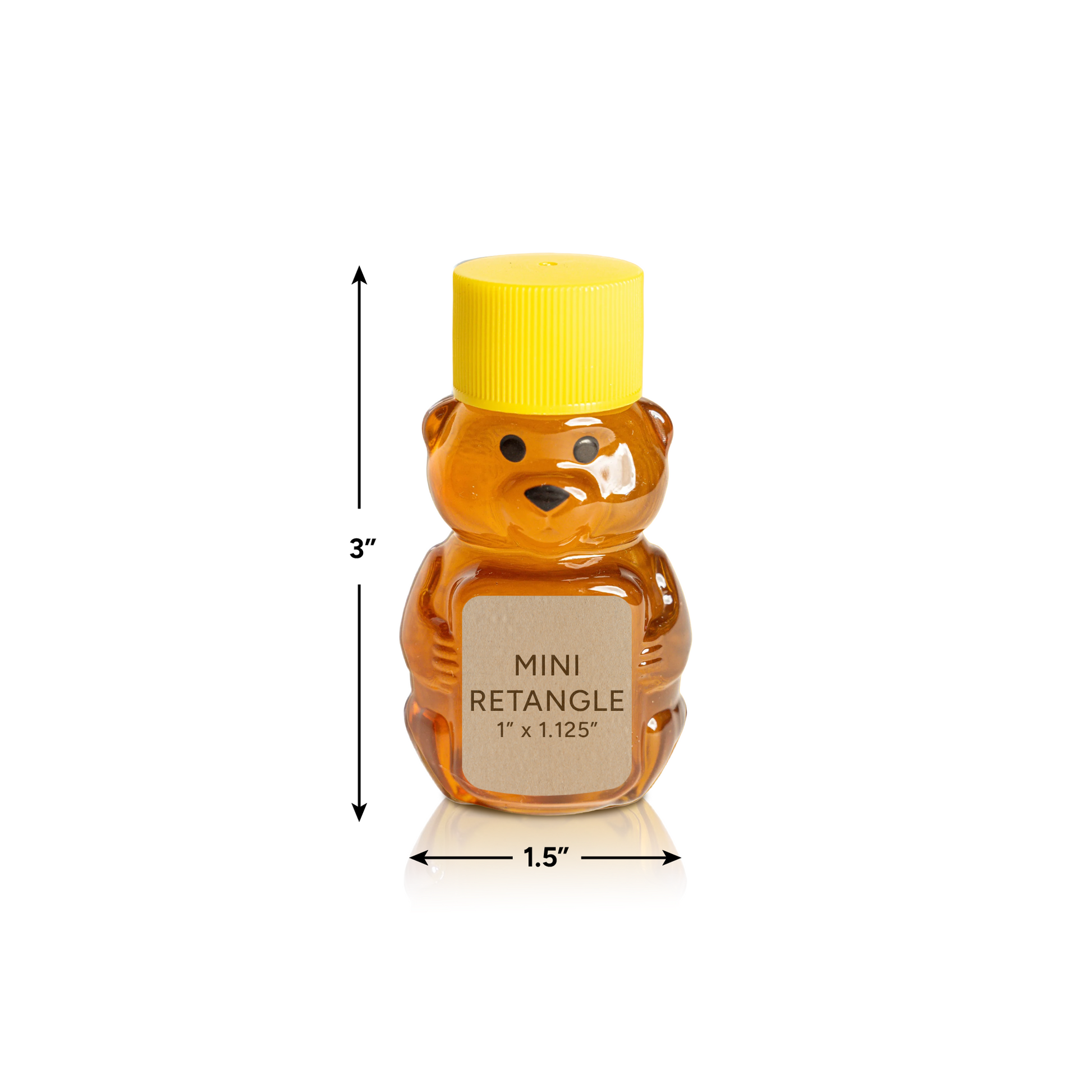 24-pack 2 oz. wt. Plastic Bears w/Caps [PBR-2]