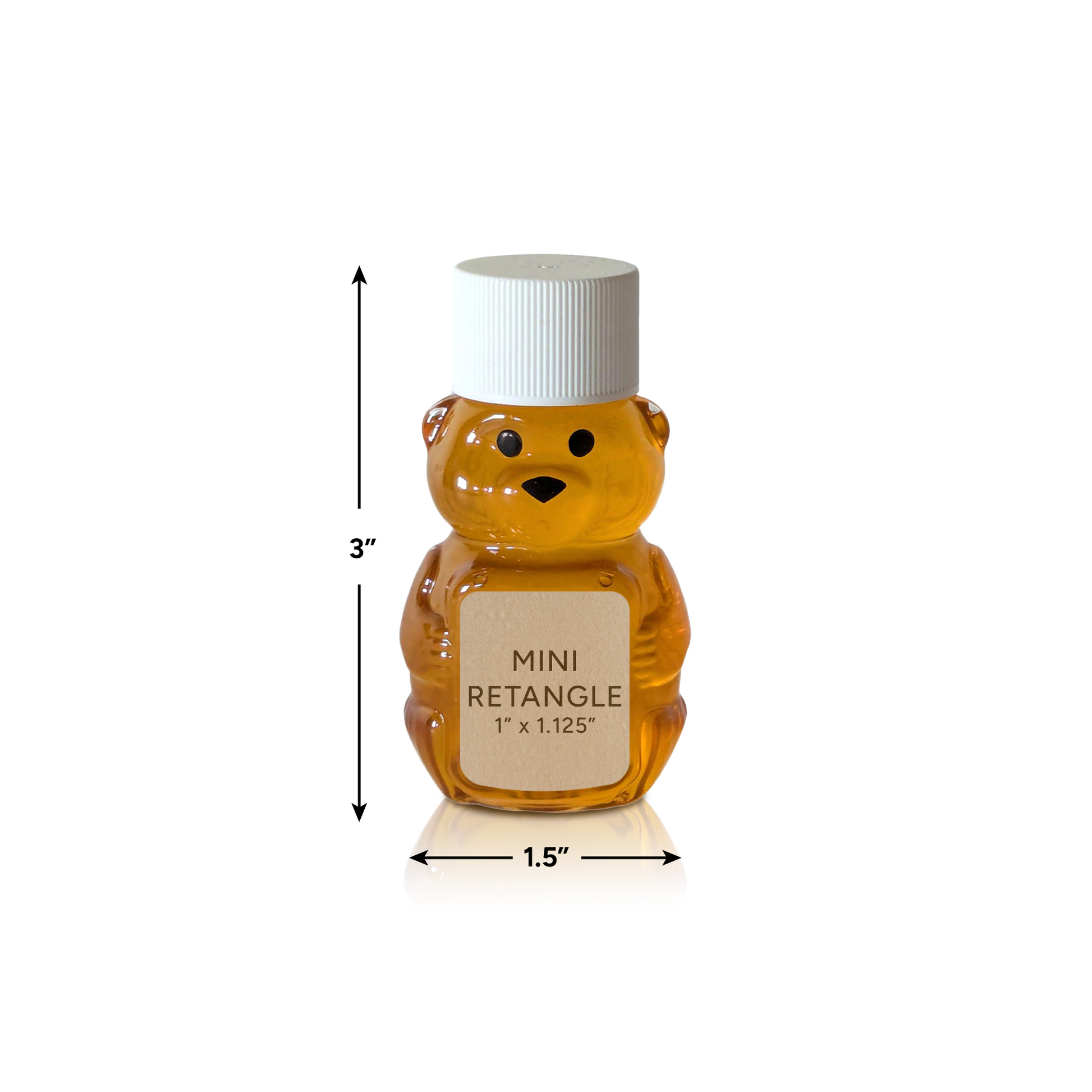 2 oz. wt. Plastic Bears (case of 160 or 800 / Bears ONLY) [PBR-2]