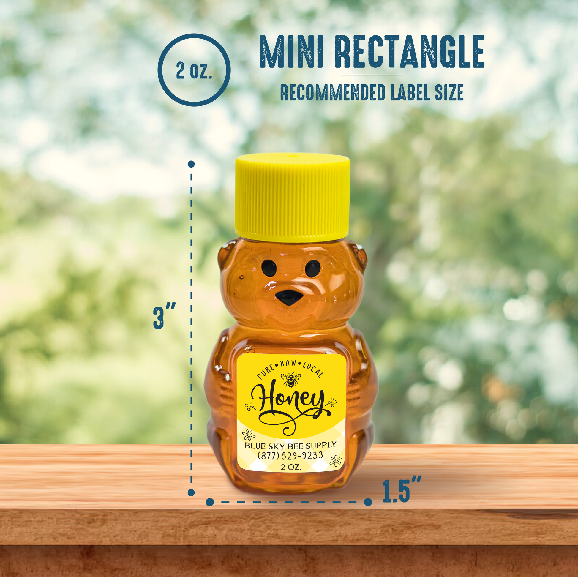 2 oz. wt. Plastic Bears (case of 160 or 800 / Bears ONLY) [PBR-2]