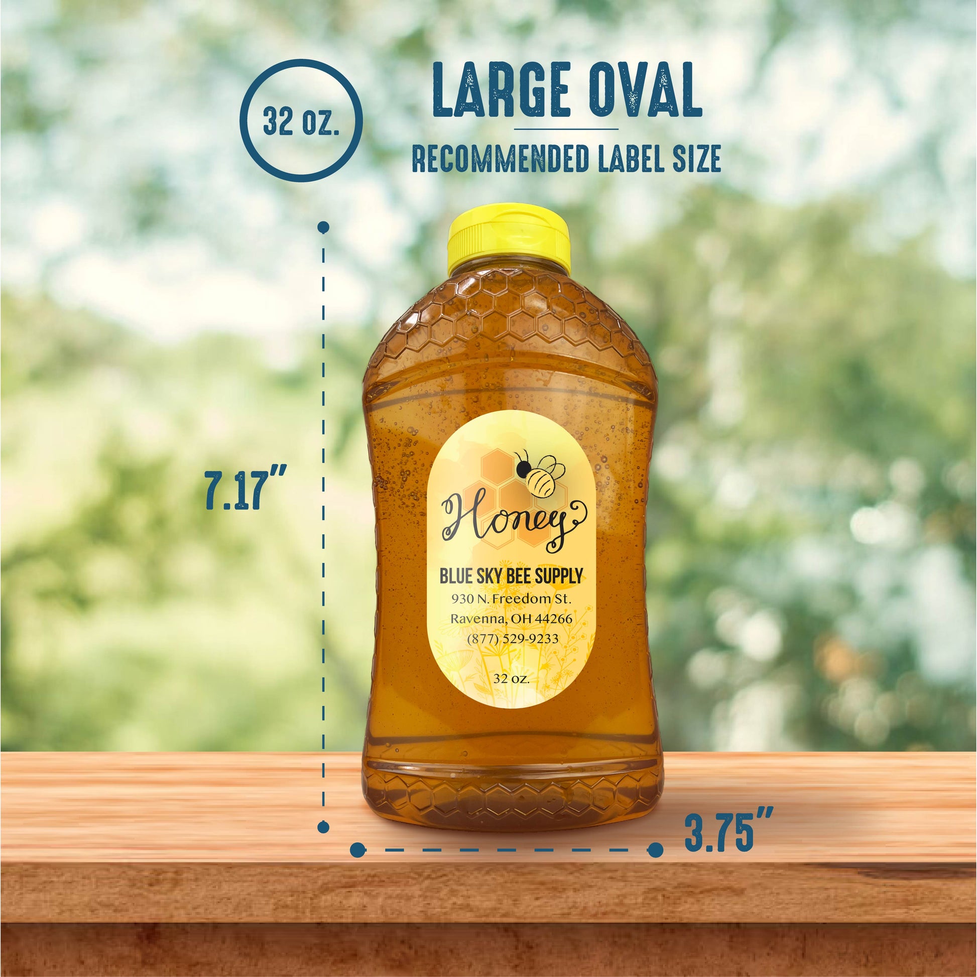 32 oz. wt. Hex-Embossed Hourglass (case of 159/no caps) [HEHG-32]