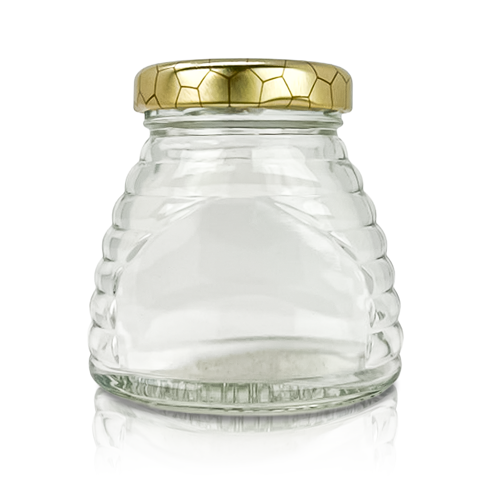 3 oz. wt. Glass Skep Jars (24 ct case w/43mmLUG Lids) [SK-2]