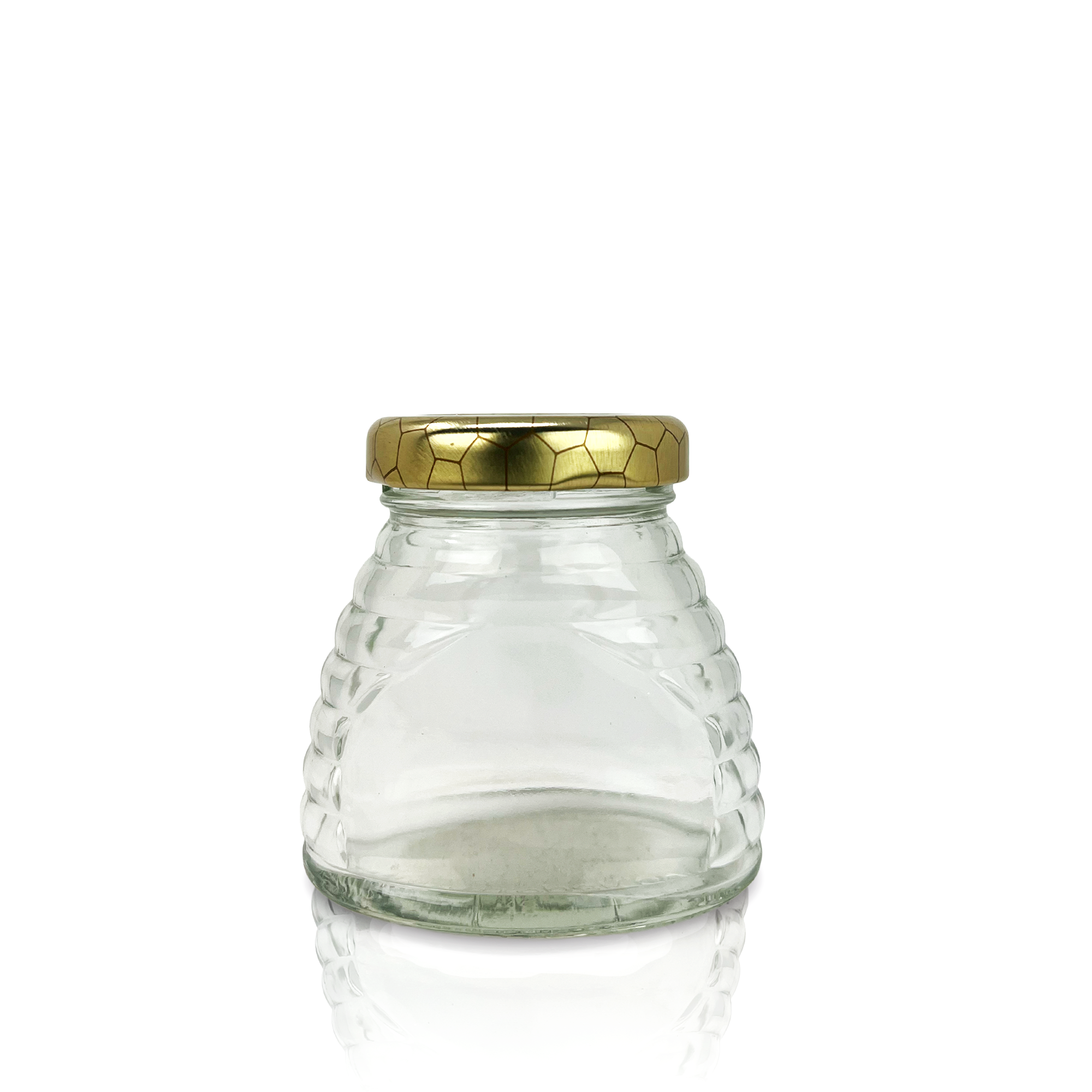 3 oz. wt. Glass Skep Jars (24 ct case w/43mmLUG Lids) [SK-2]