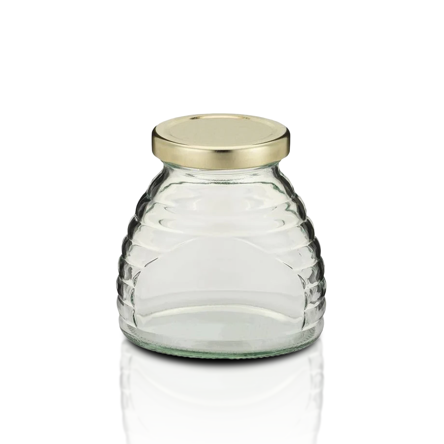 3 oz. wt. Glass Skep Jars (24 ct case w/43mmLUG Lids) [SK-2]