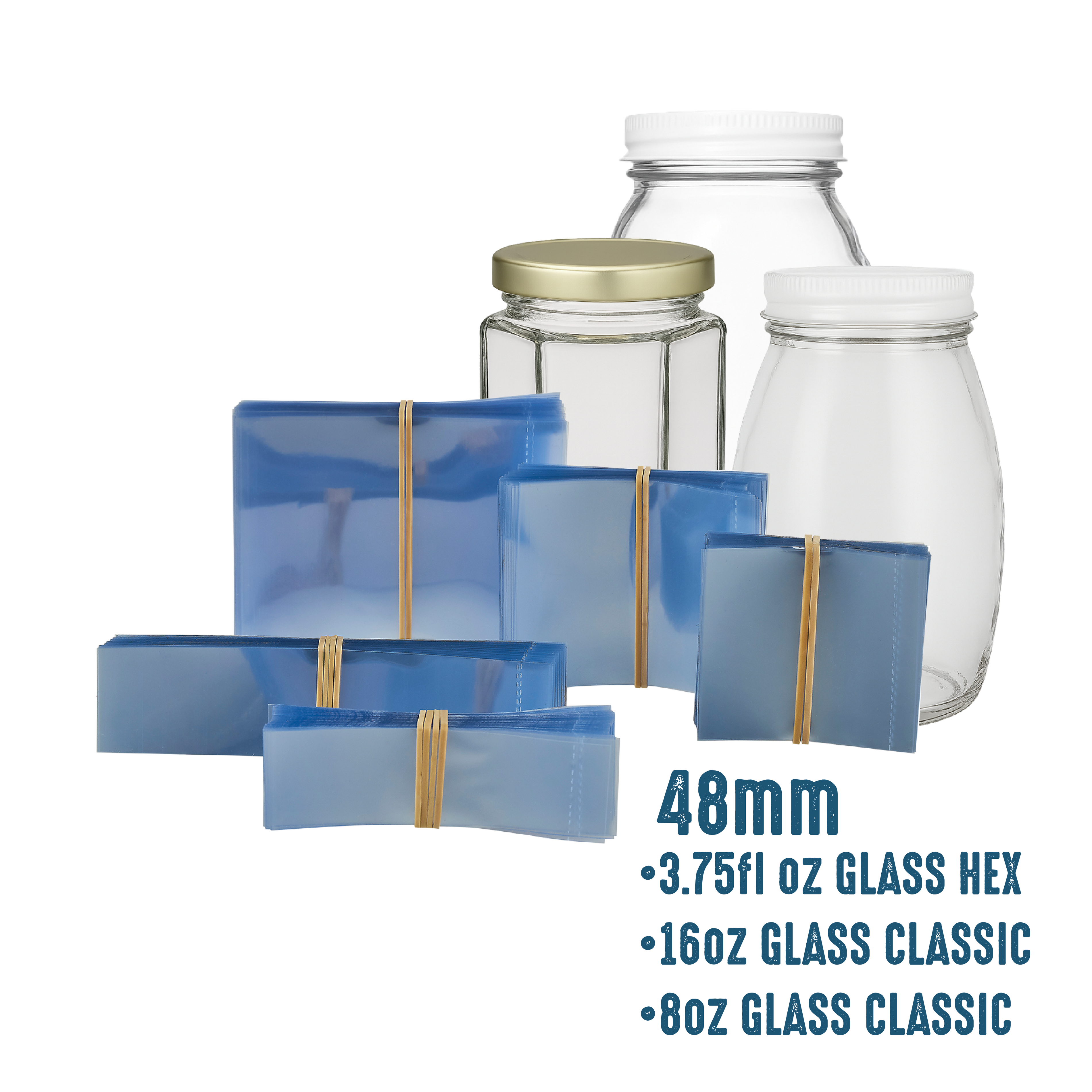 48mm Shrink Bands (clear) pack of 200 [A48M]
