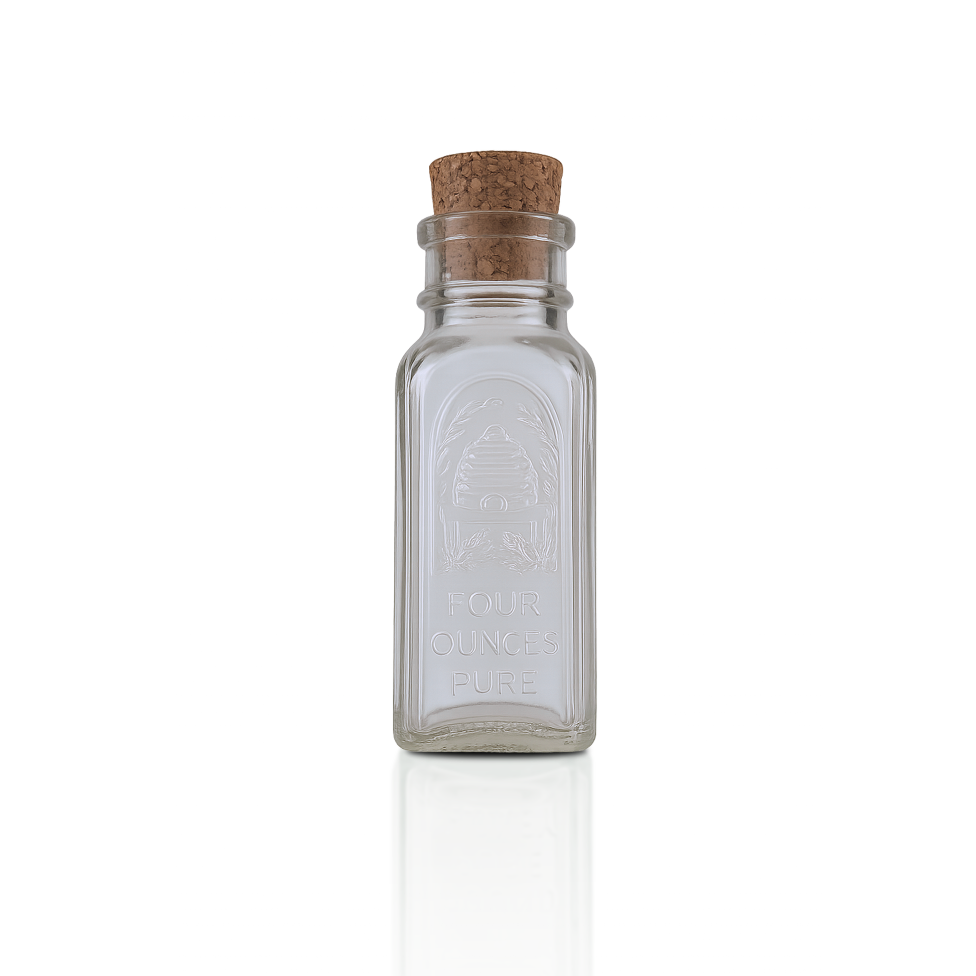 4 oz. wt. Muth Jars w/ corks (case of 36)