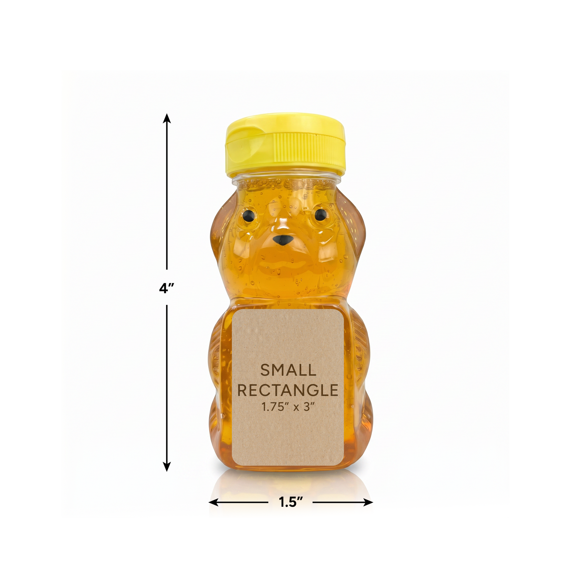 6 oz. wt. Plastic Panel Bear (tray of 96) [PBR-6] | Blue Sky Bee