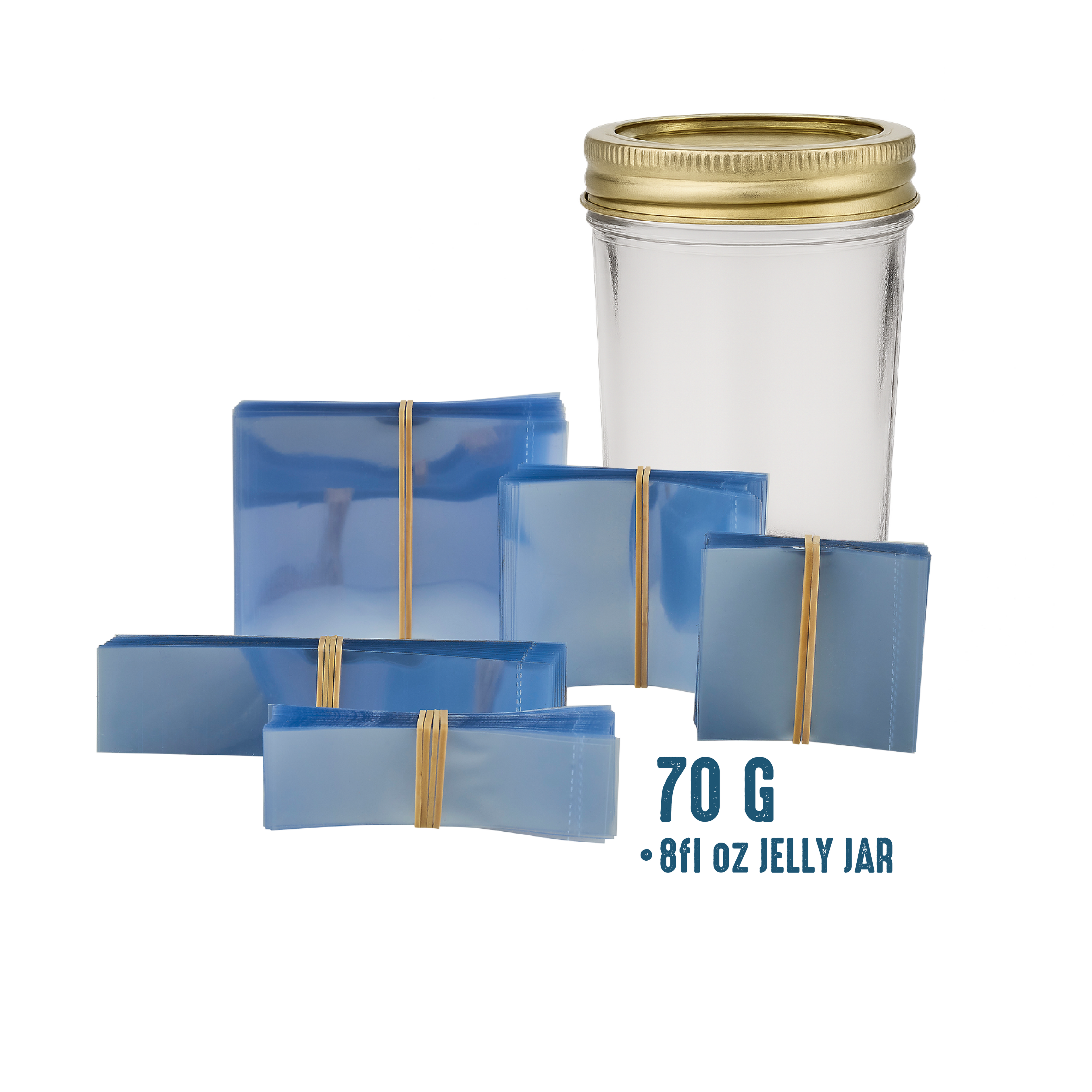 70G Shrink Bands (clear) pack of 200 [SB-70]