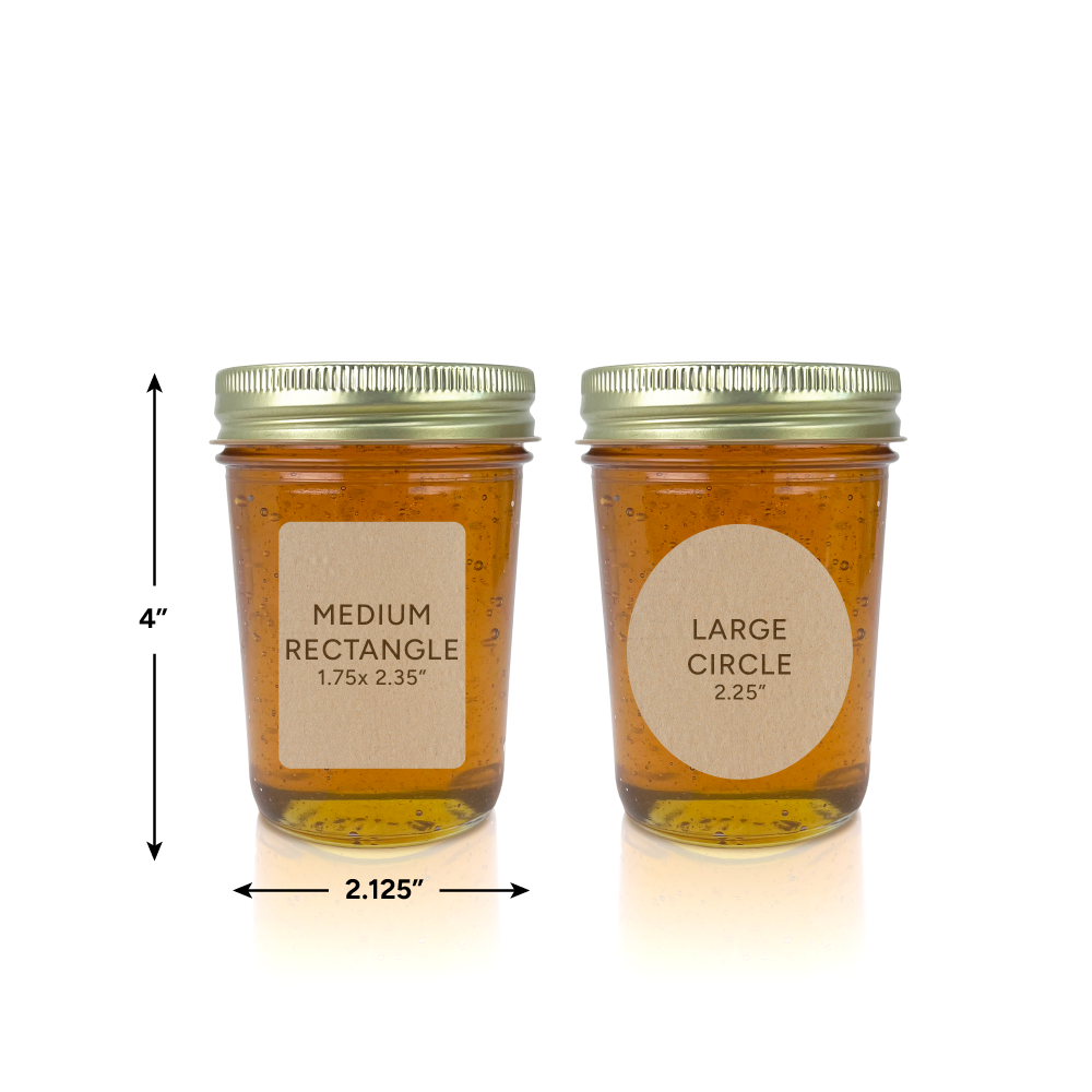 8 fl. oz. Glass Jelly Jars (12 count/no lids) [8-JJ]