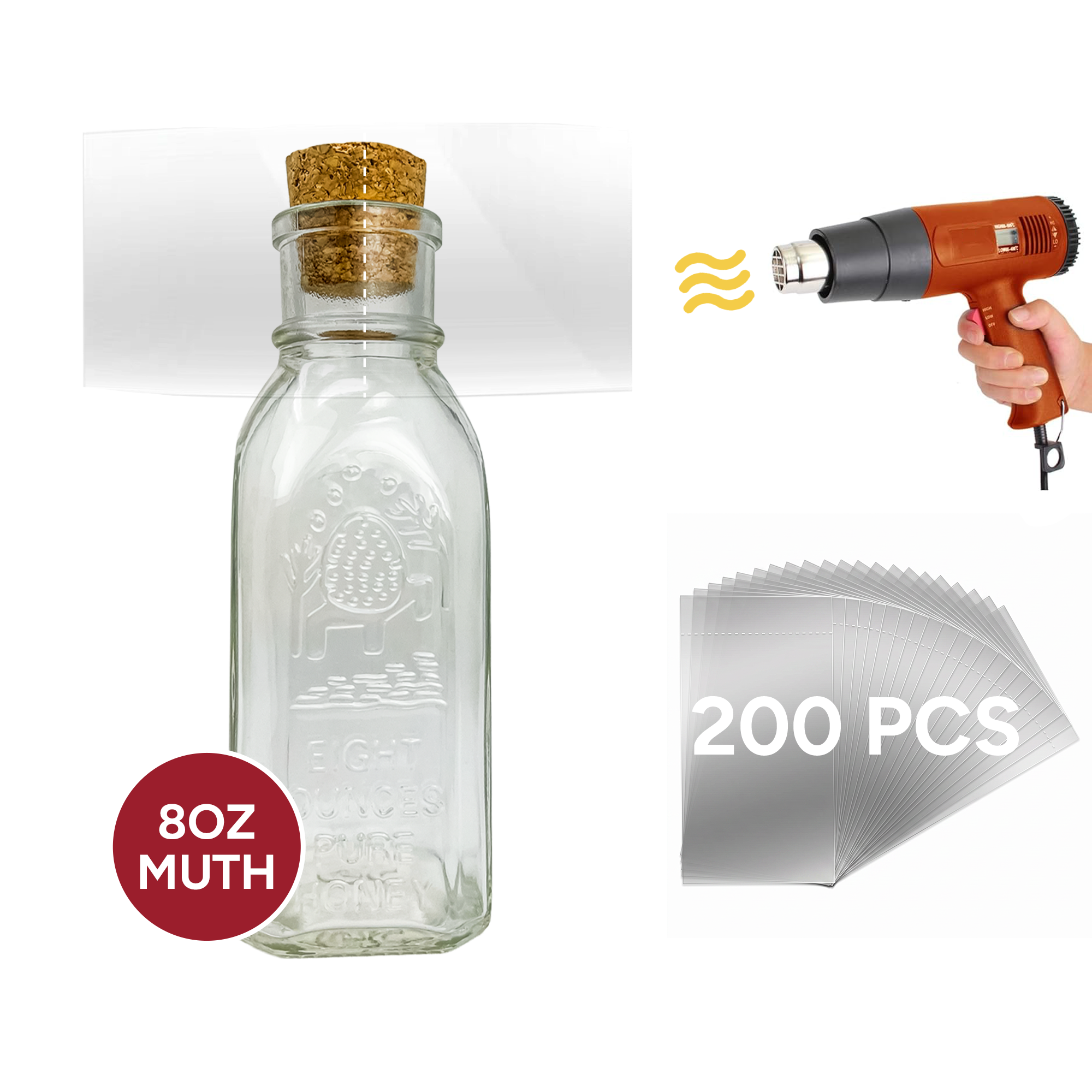 8 oz. Muth Shrink Bands (pack of 200) [A08MJ]