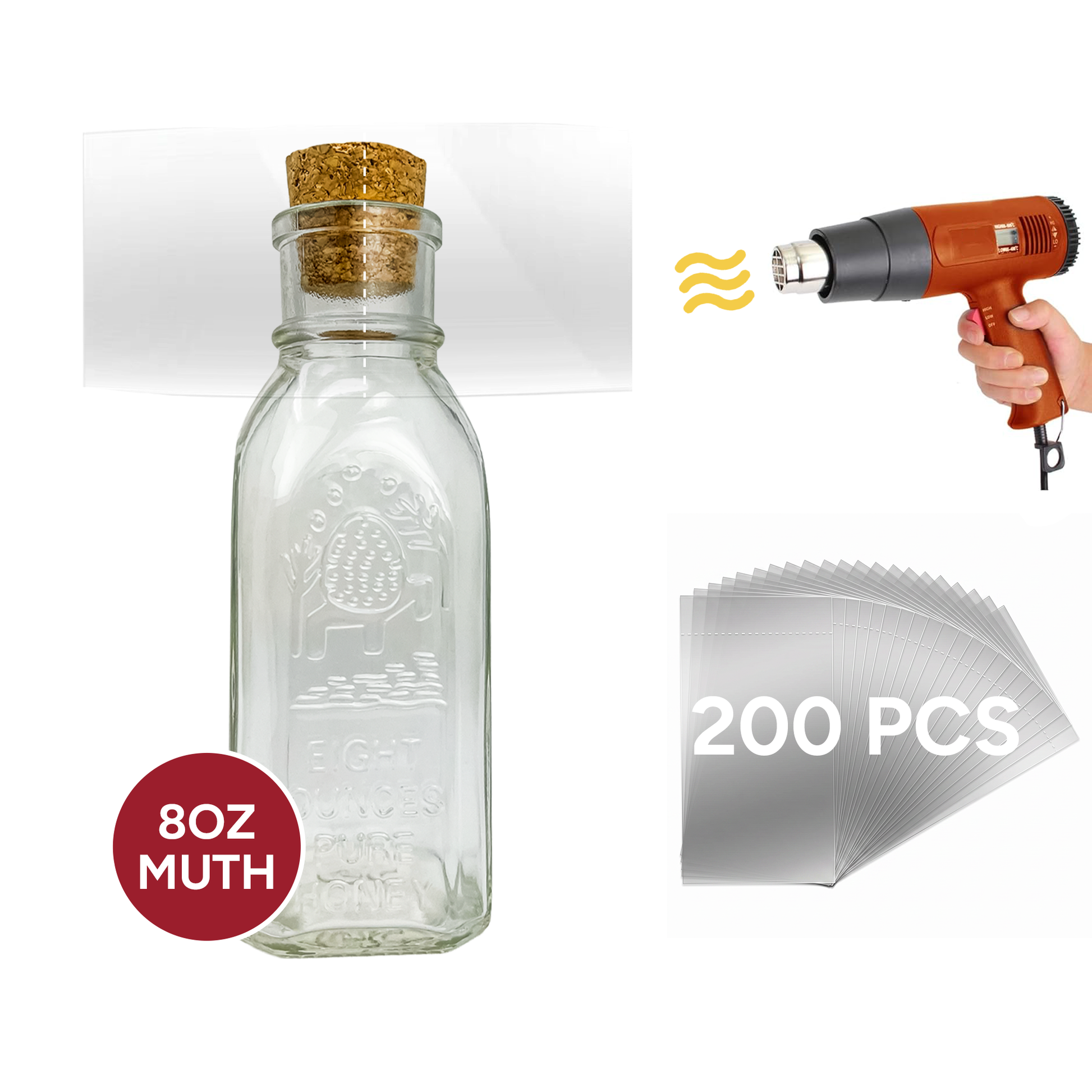8 oz. Muth Shrink Bands (pack of 200) [A08MJ]