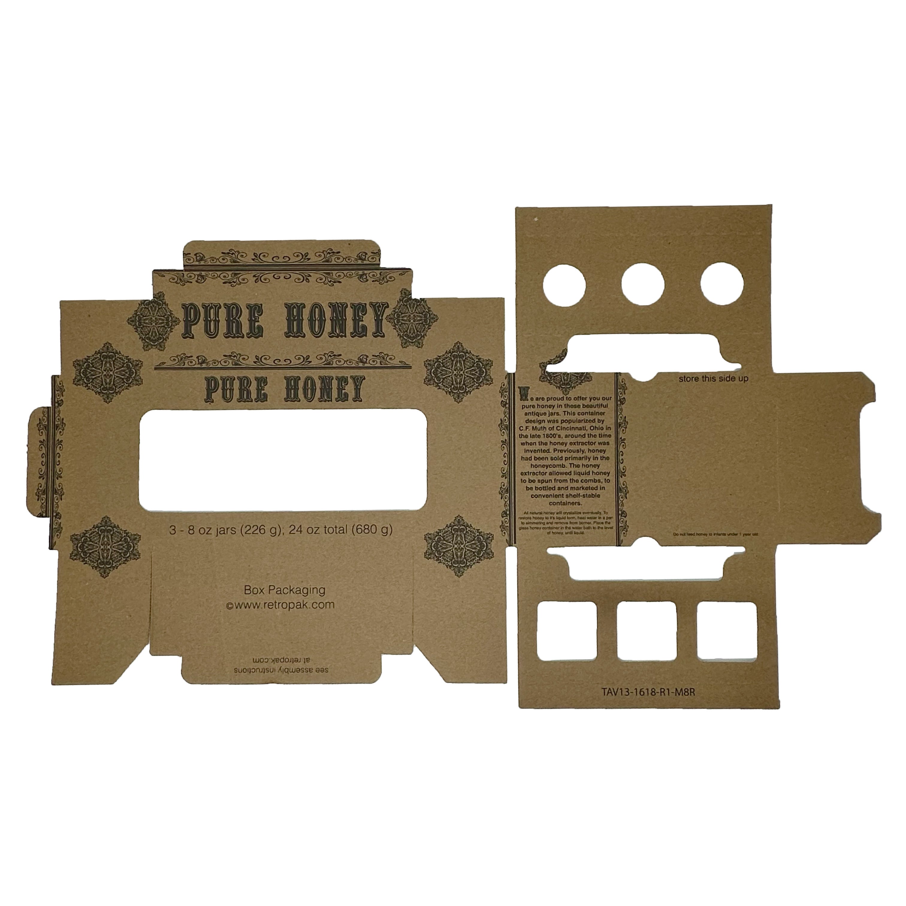 Gift Boxes for 8 oz. Muth Jars (bundle of 12) [MJB8] | Blue Sky