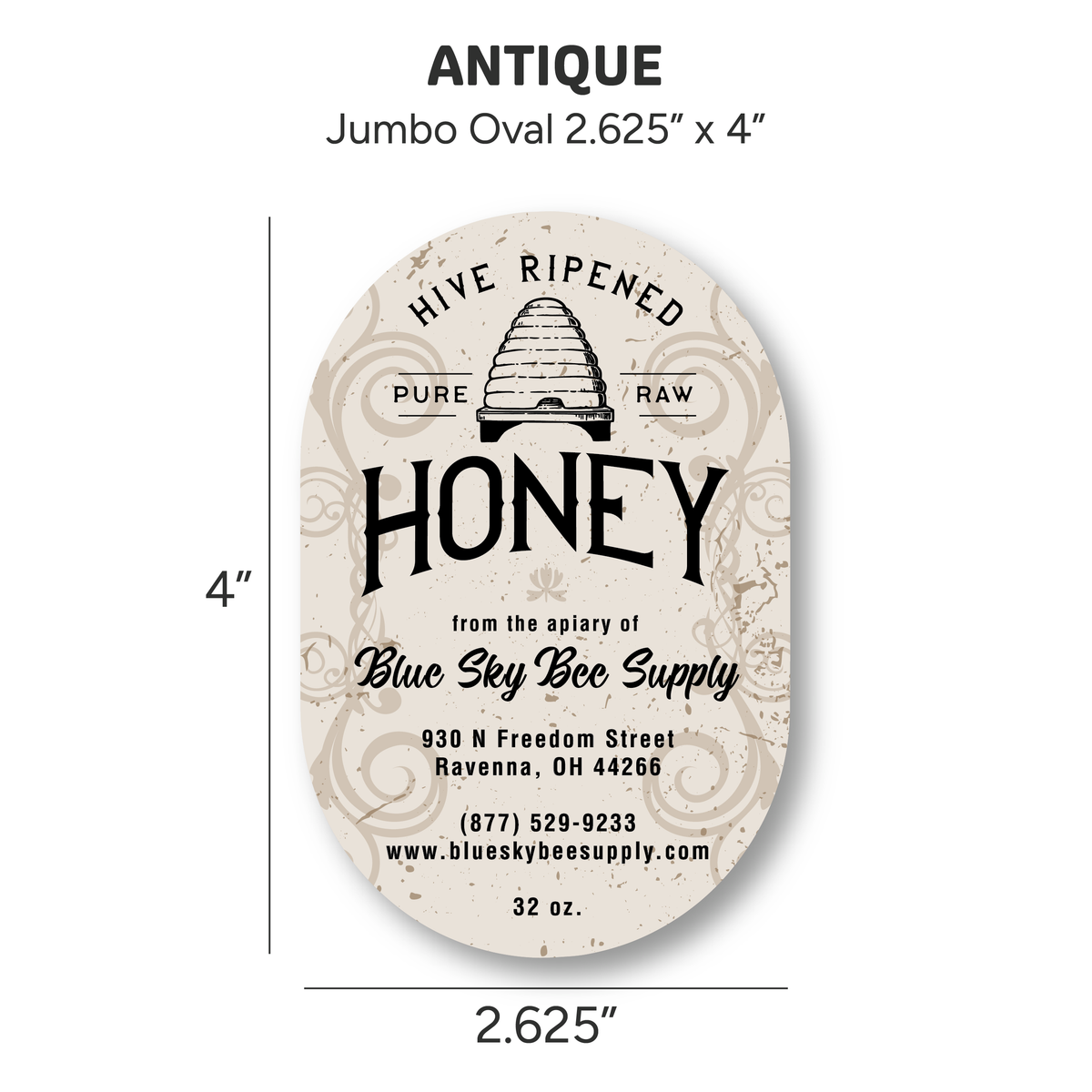 Antique - Customizable Label Design
