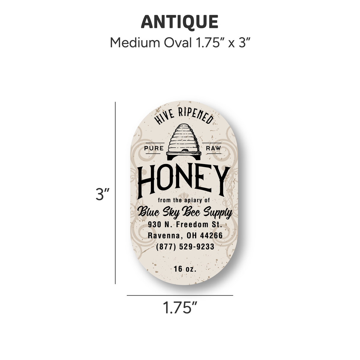 Antique - Customizable Label Design