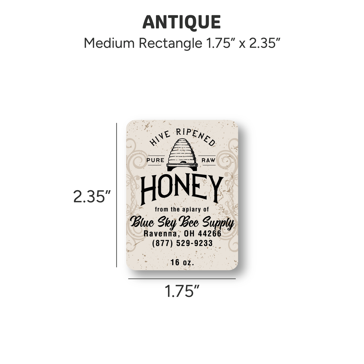 Antique - Customizable Label Design