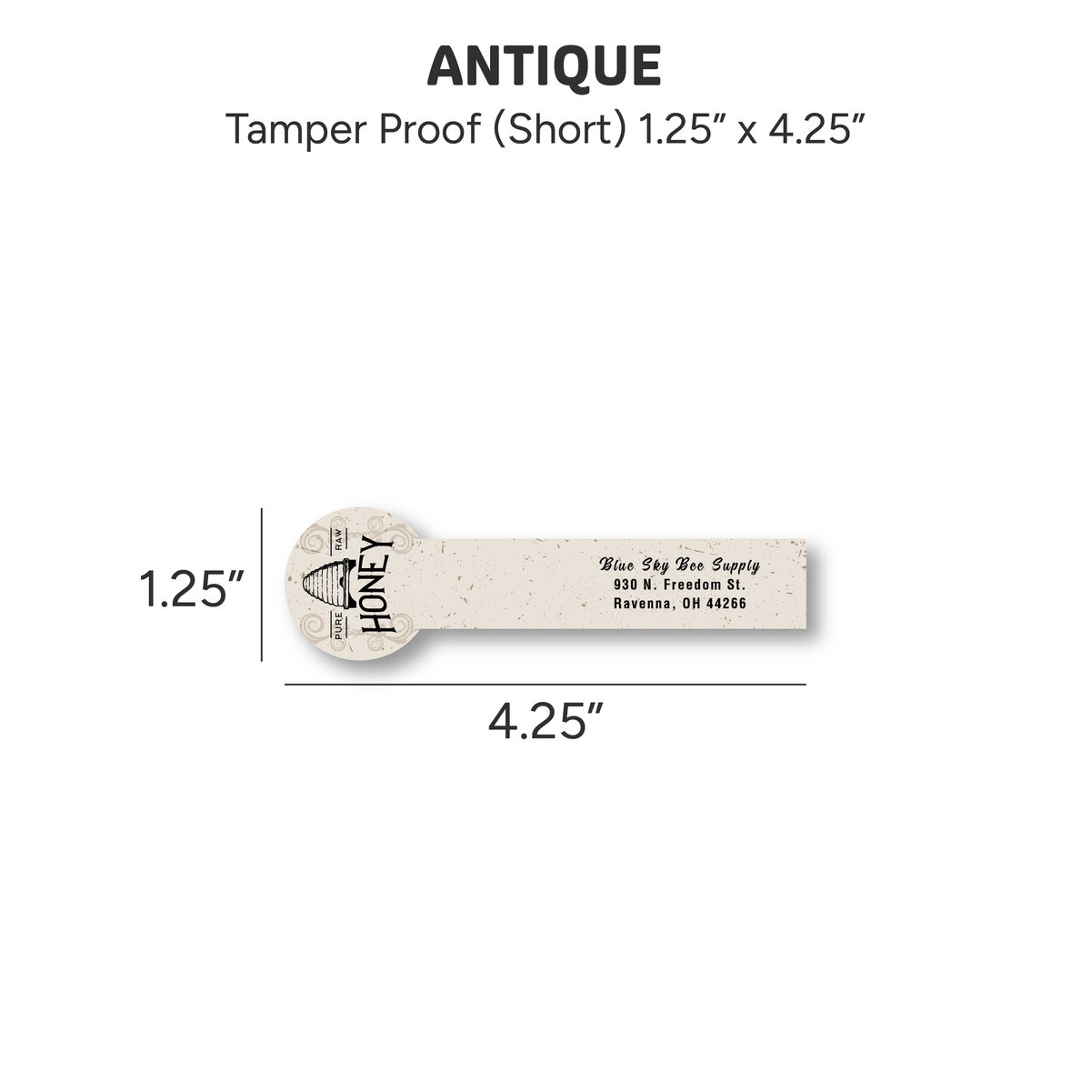 Antique - Customizable Label Design