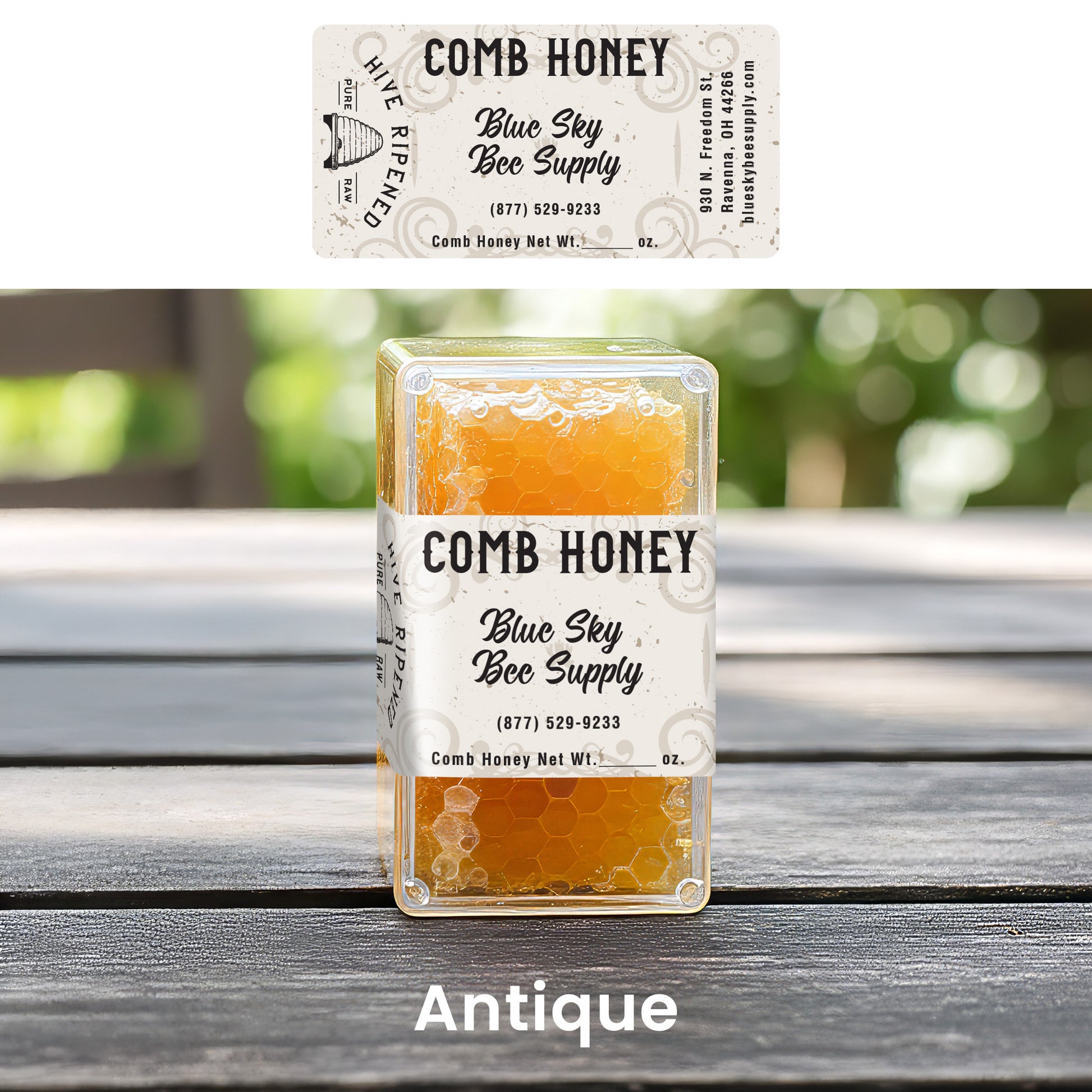 Customizable Half Size Cut Comb Box Labels (160 count)