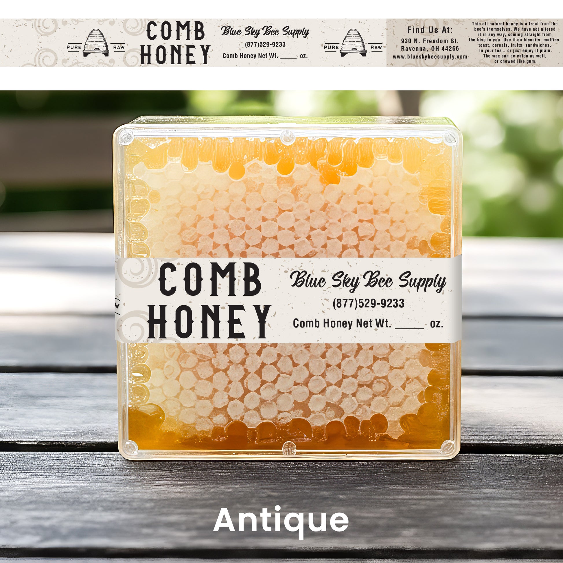 Customizable Full Size Cut Comb Box Labels (100 count)