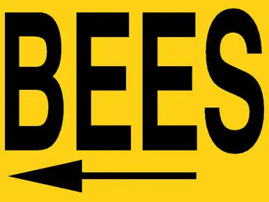 Bee Meeting Double-Sided Sign w/Stand [MTG] Blue Sky Bee Supply