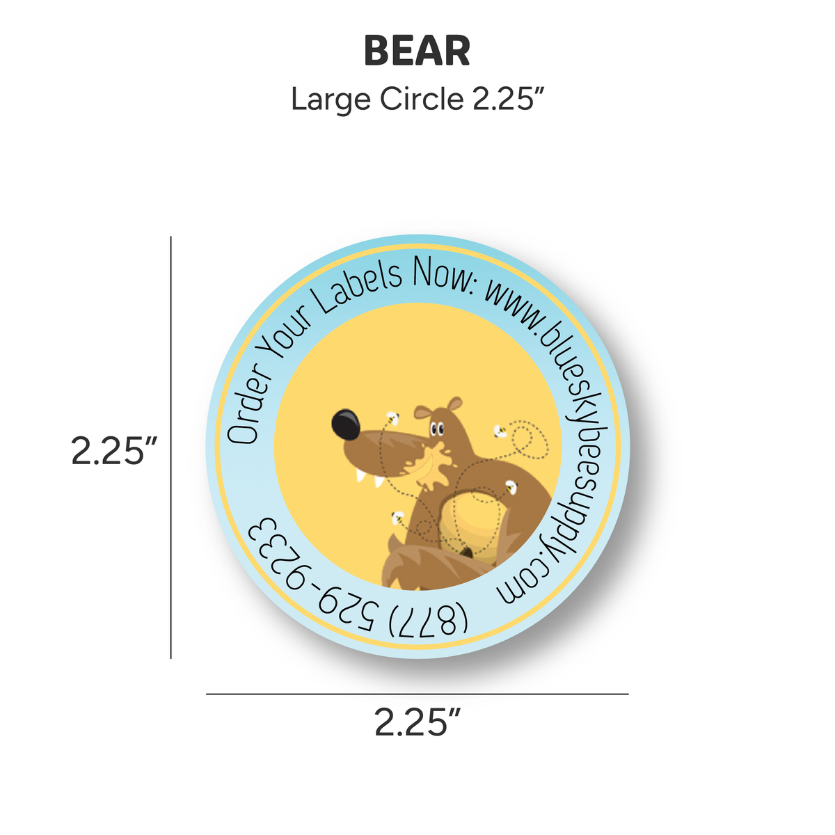 Bear - Customizable Label Design