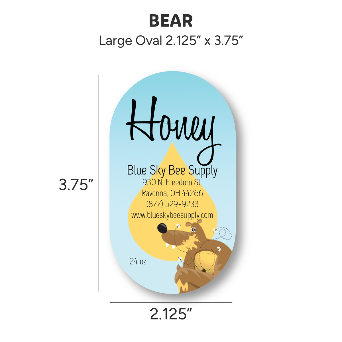 Bear - Customizable Label Design
