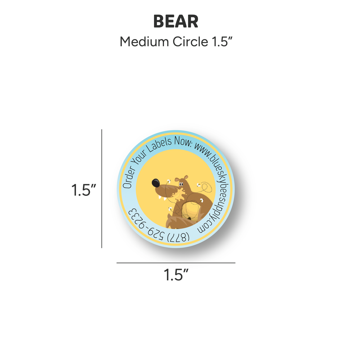 Bear - Customizable Label Design