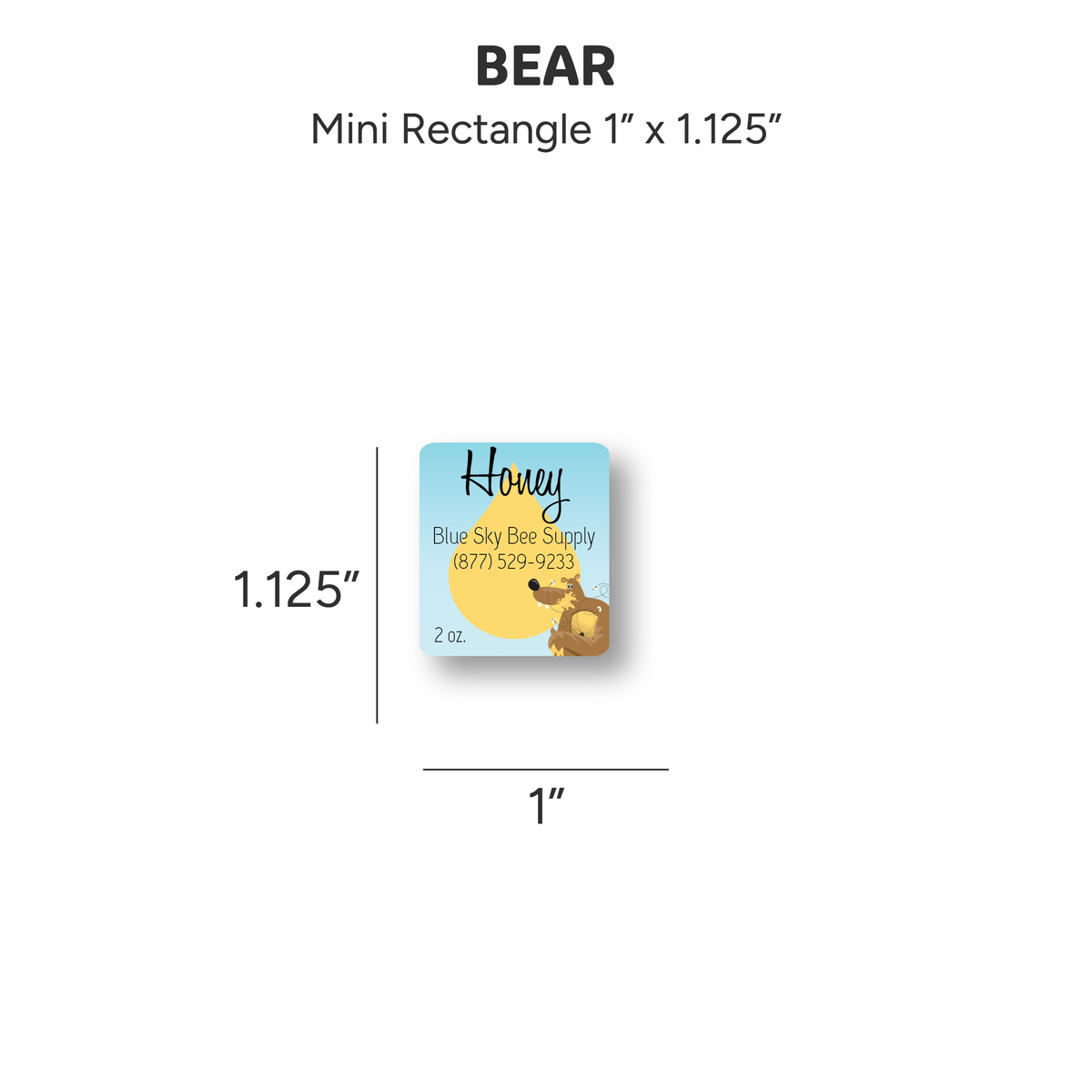 Bear - Customizable Label Design