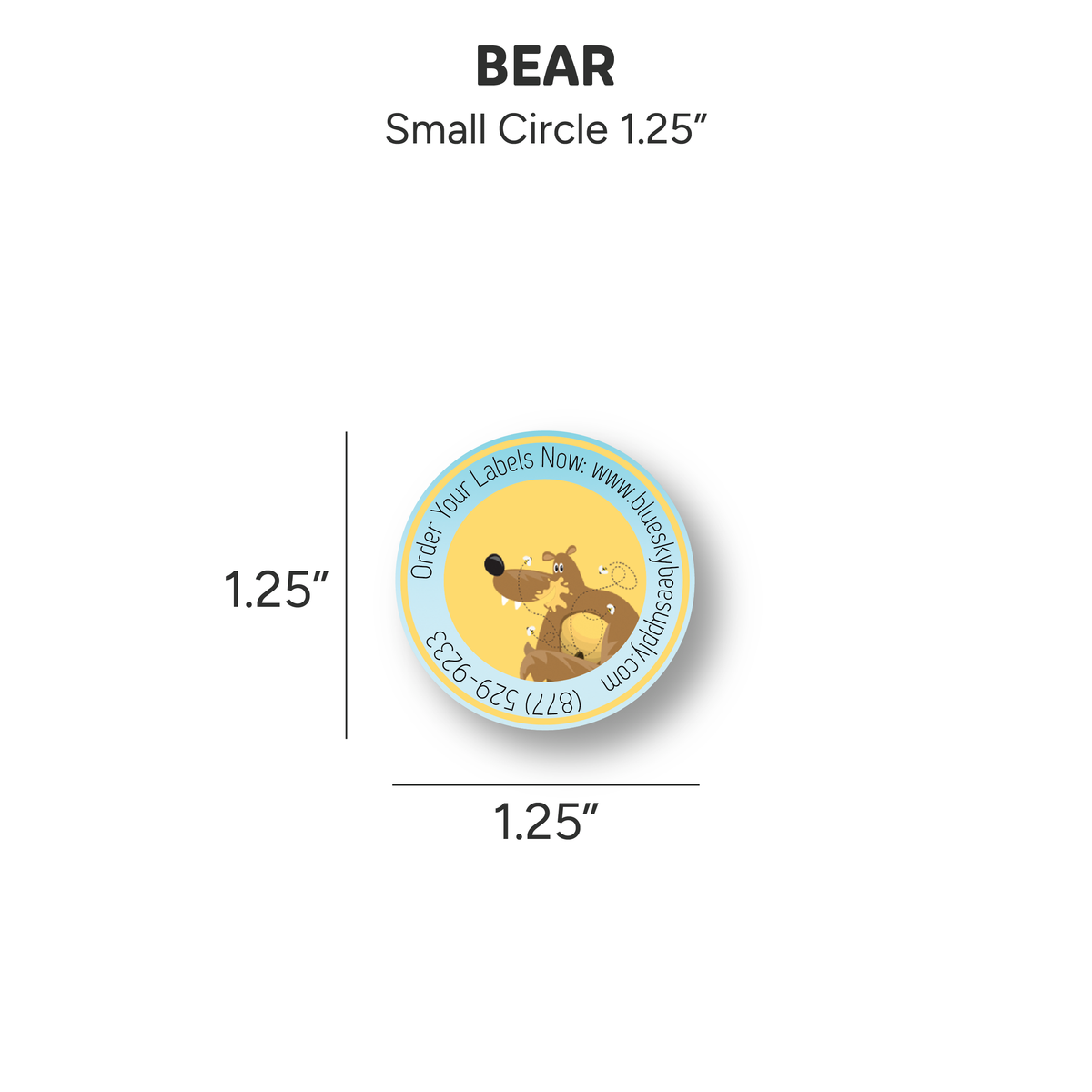 Bear - Customizable Label Design