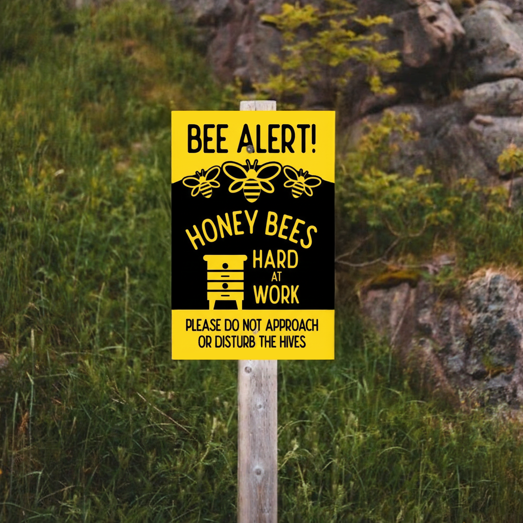 Bee Alert Sign
