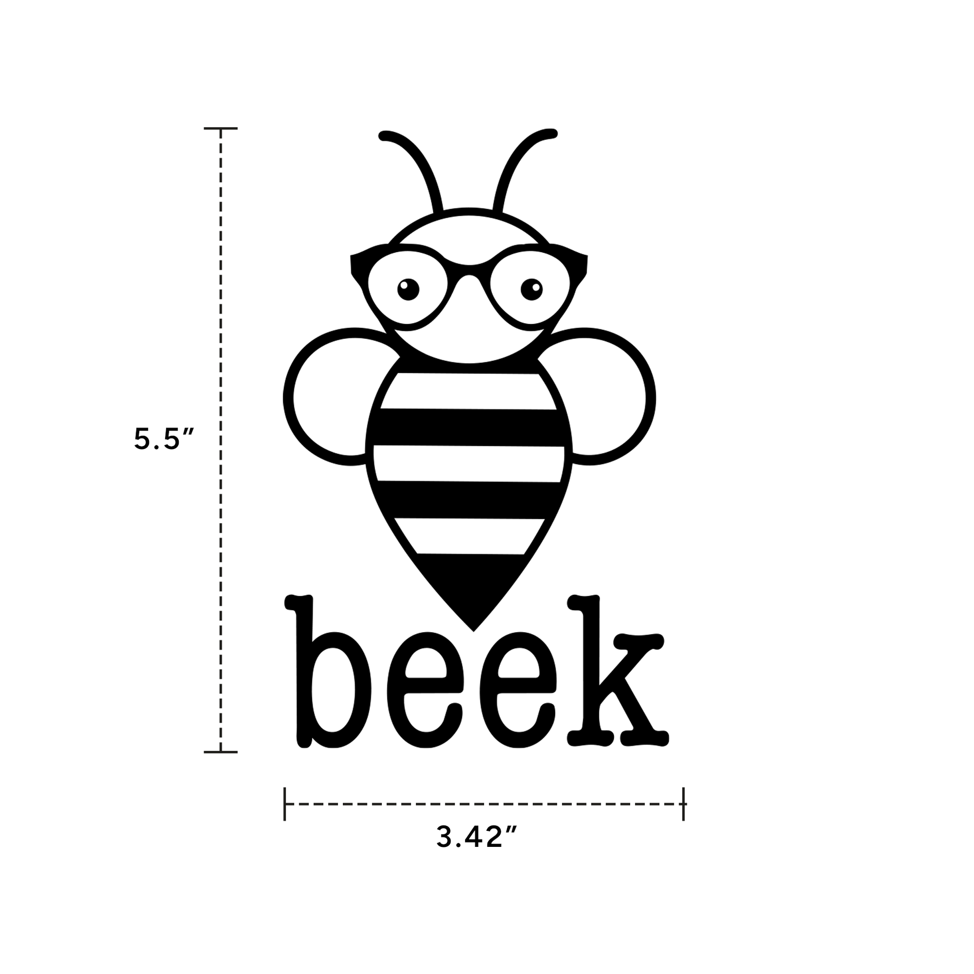 Honeybee Vinyl Window Decal [VWD]