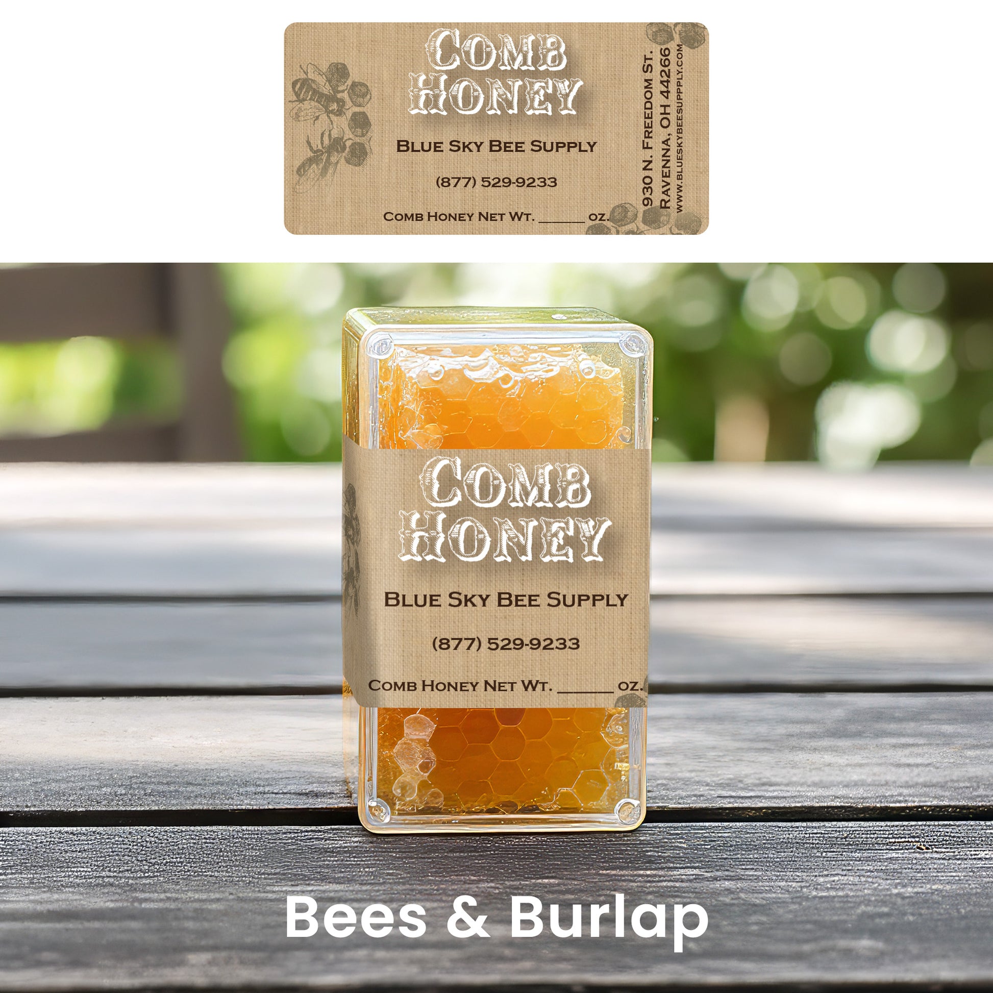 Customizable Half Size Cut Comb Box Labels (160 count)