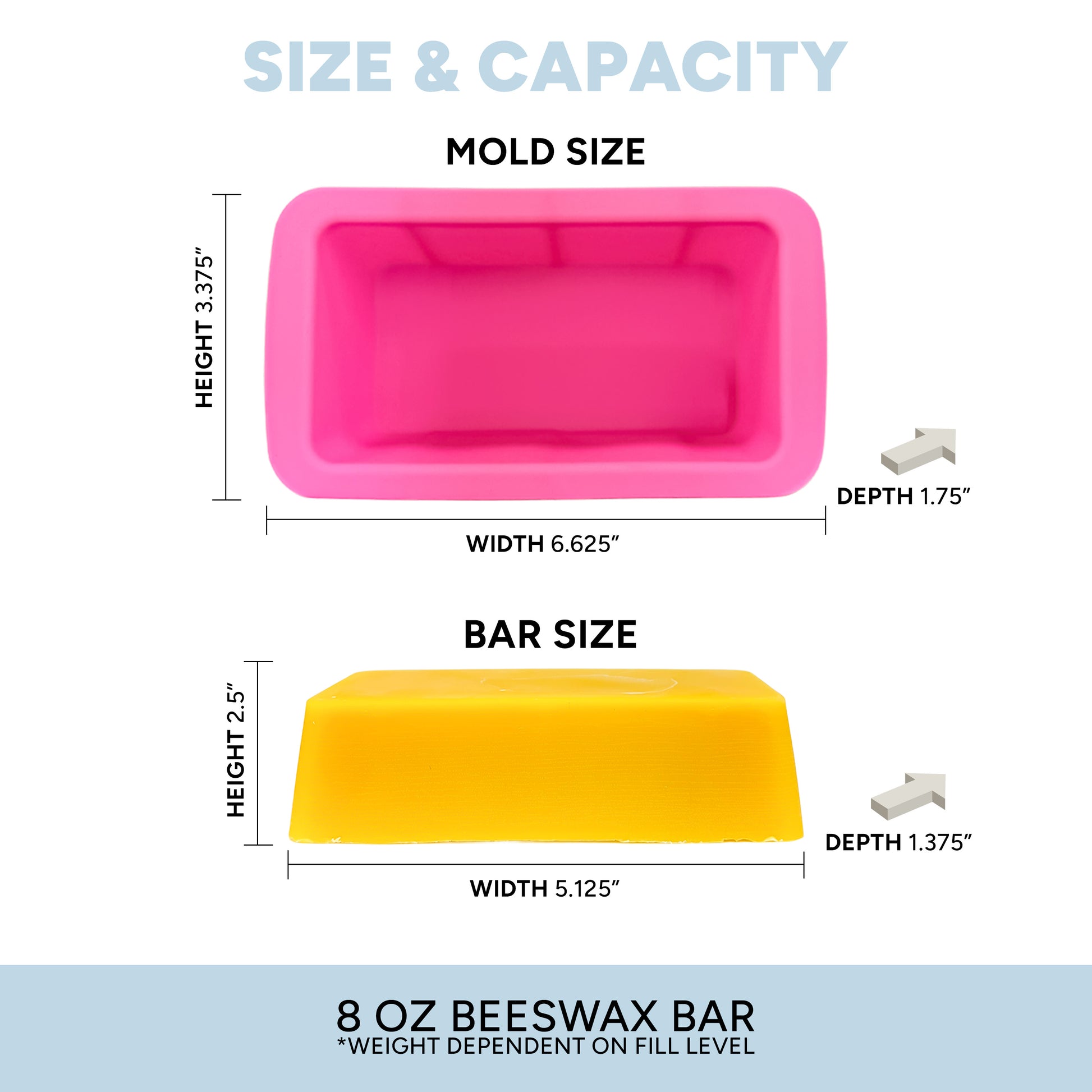 8 oz Silicone Beeswax Mold [SBM-8]