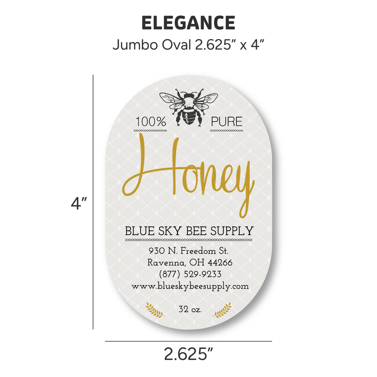 Elegance - Customizable Label Design