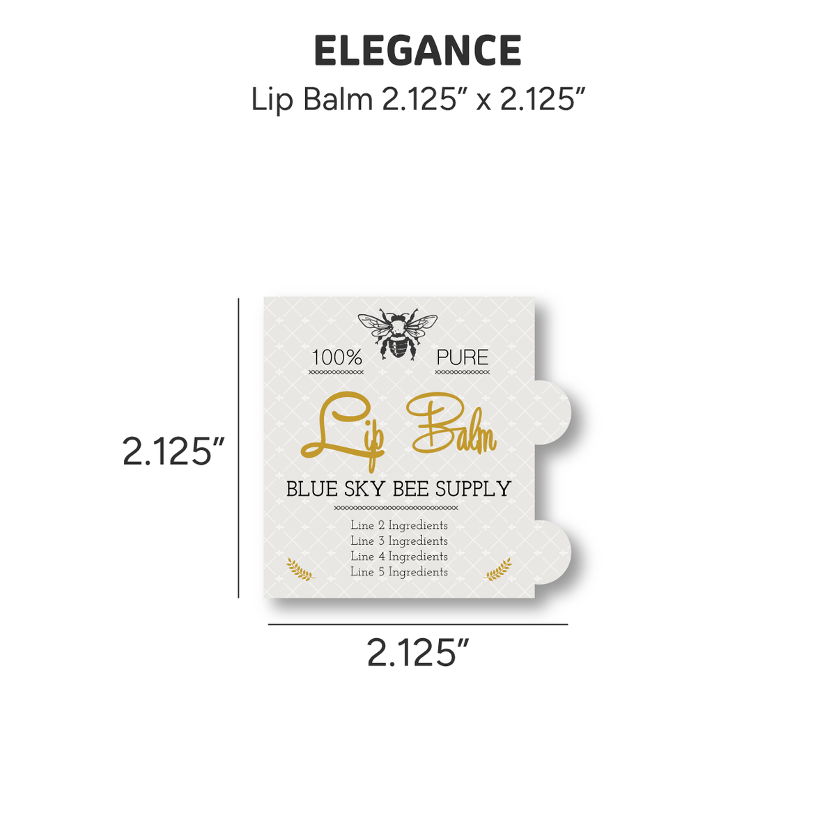 Elegance - Customizable Label Design
