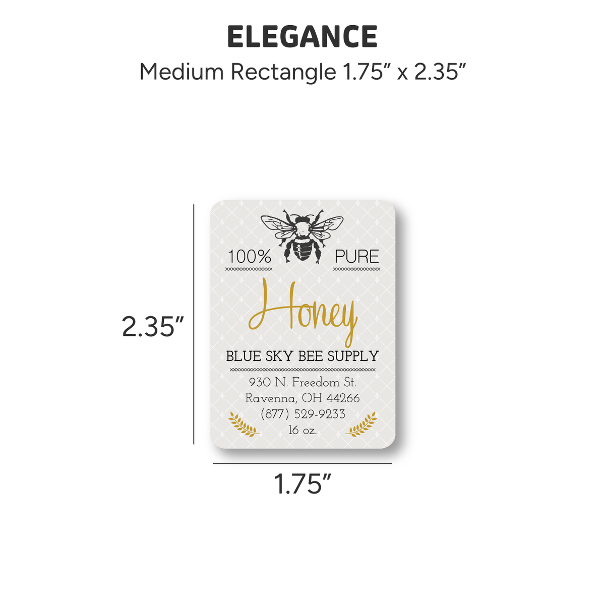 Elegance - Customizable Label Design