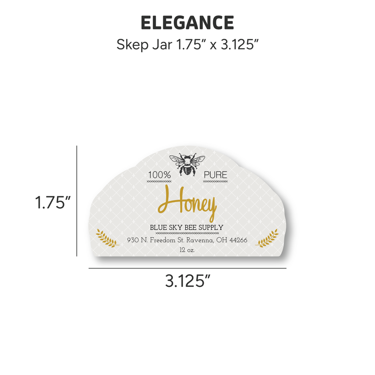 Elegance - Customizable Label Design