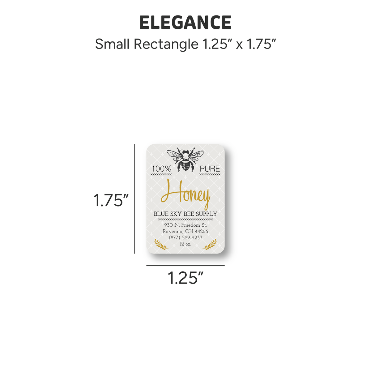Elegance - Customizable Label Design