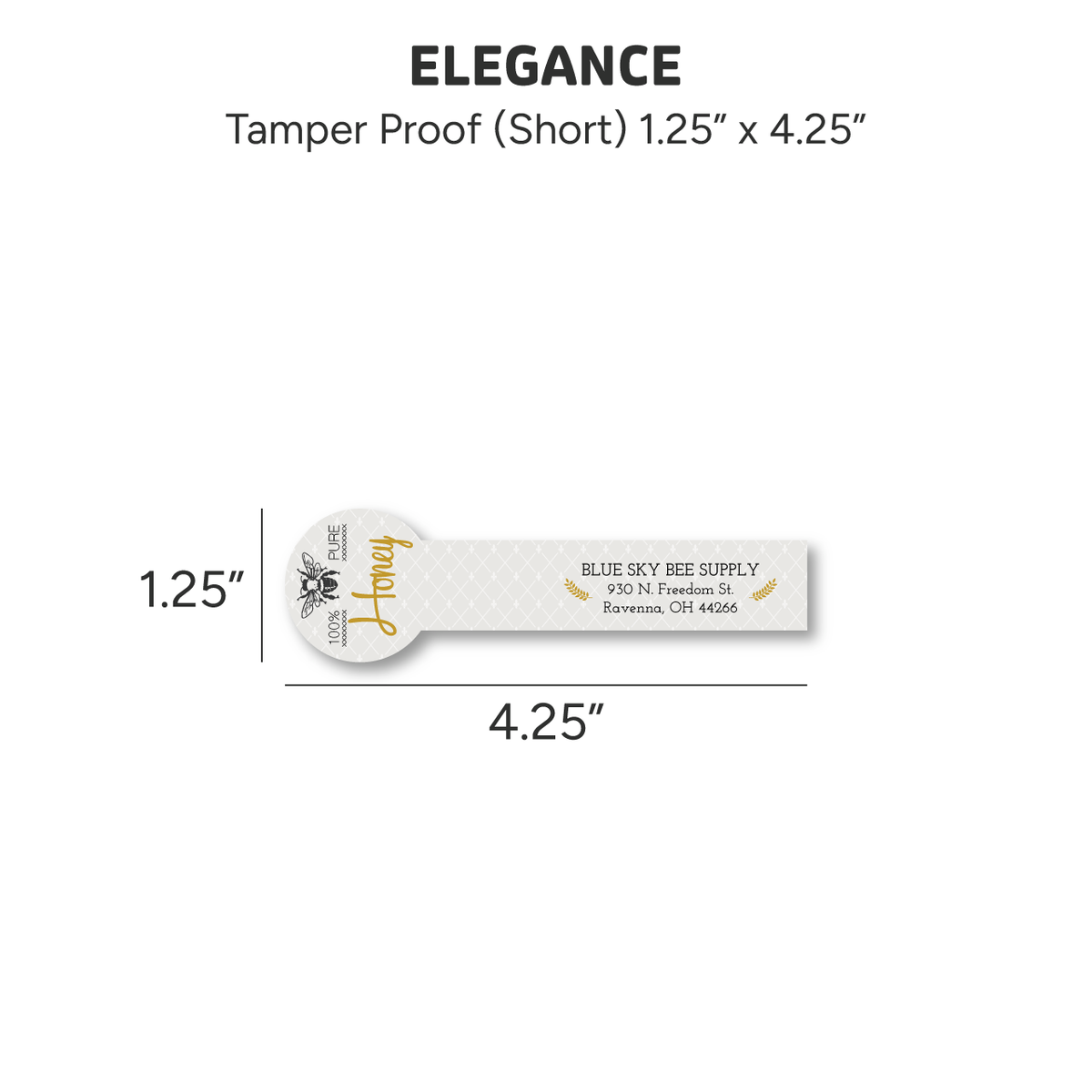 Elegance - Customizable Label Design