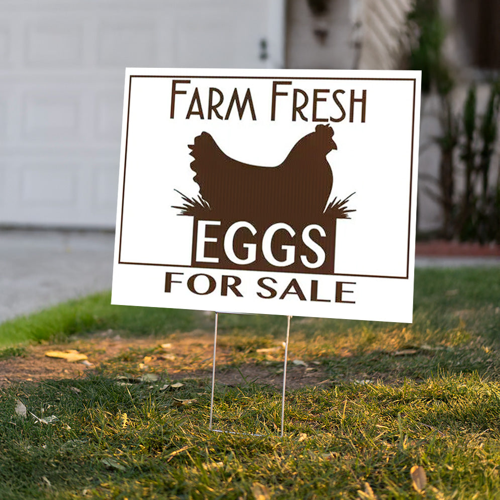 Fresh Eggs for Sale Sign [PL-1]