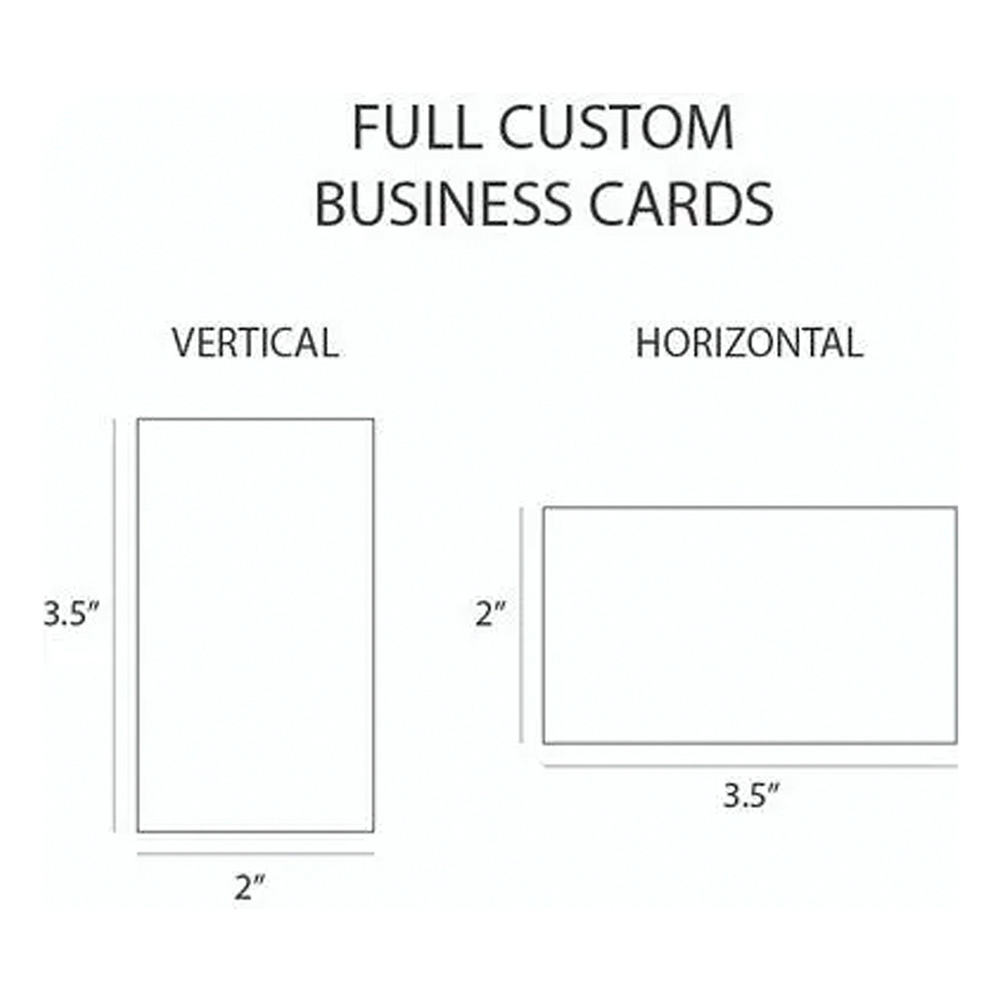 Full Custom Business Cards (Set of 500)