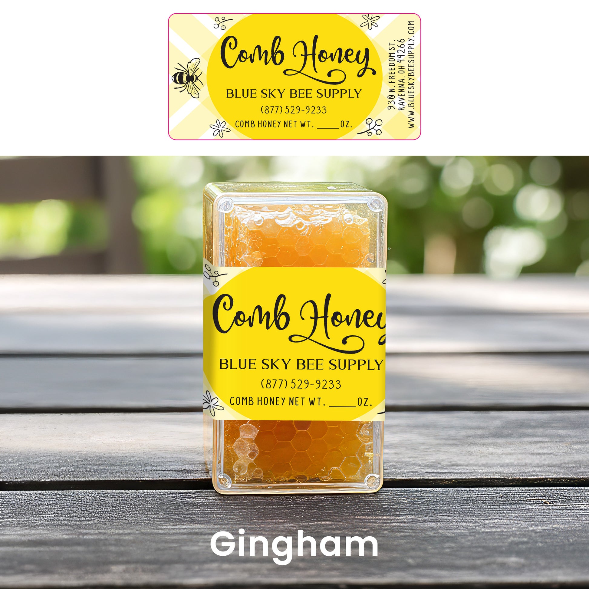 Customizable Half Size Cut Comb Box Labels (160 count)
