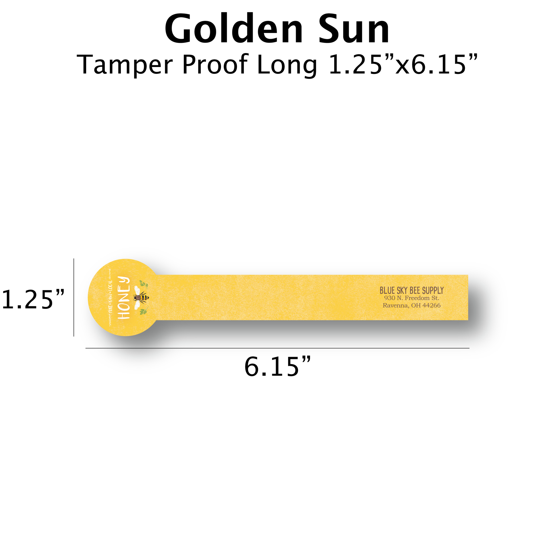 Golden Sun - Customizable Label Design