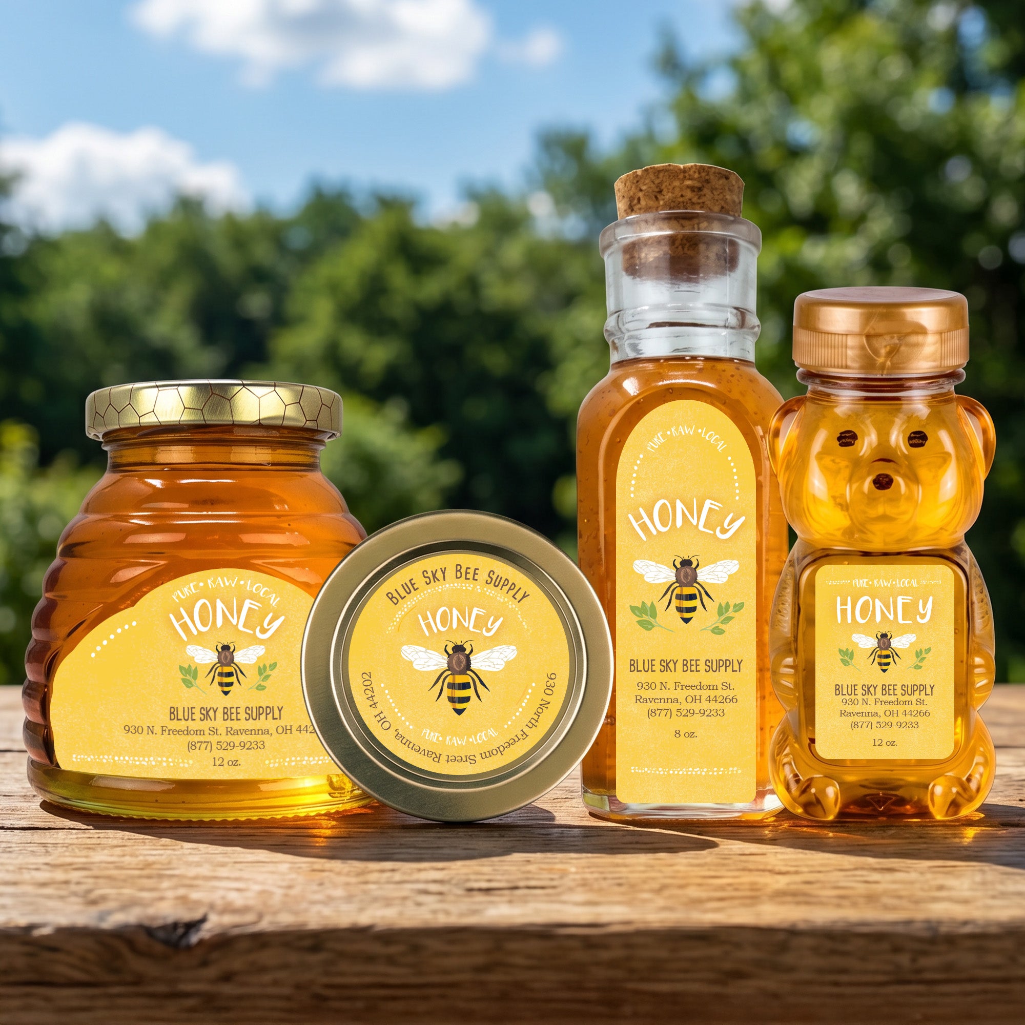 Golden Sun - Customizable Label Design