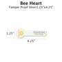 Bee Heart - Customizable Label Design Blue Sky Bee Supply